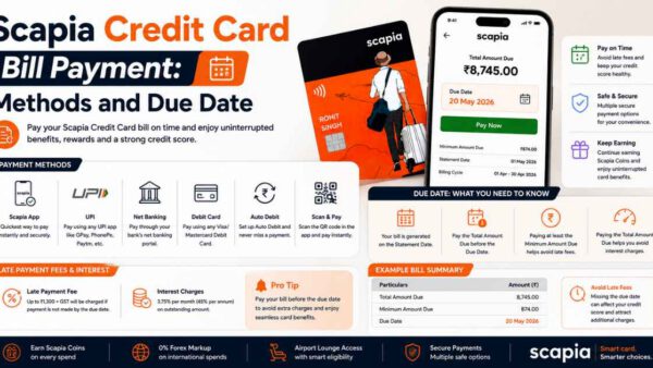 Scapia Credit Card Bill Payment: Methods and Due Date