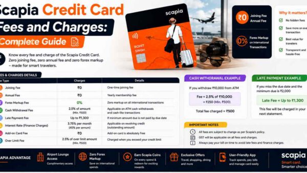 Scapia Credit Card Fees and Charges: Complete Guide