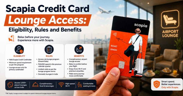 Scapia Credit Card Lounge Access – Eligibility, Rules & Benefits