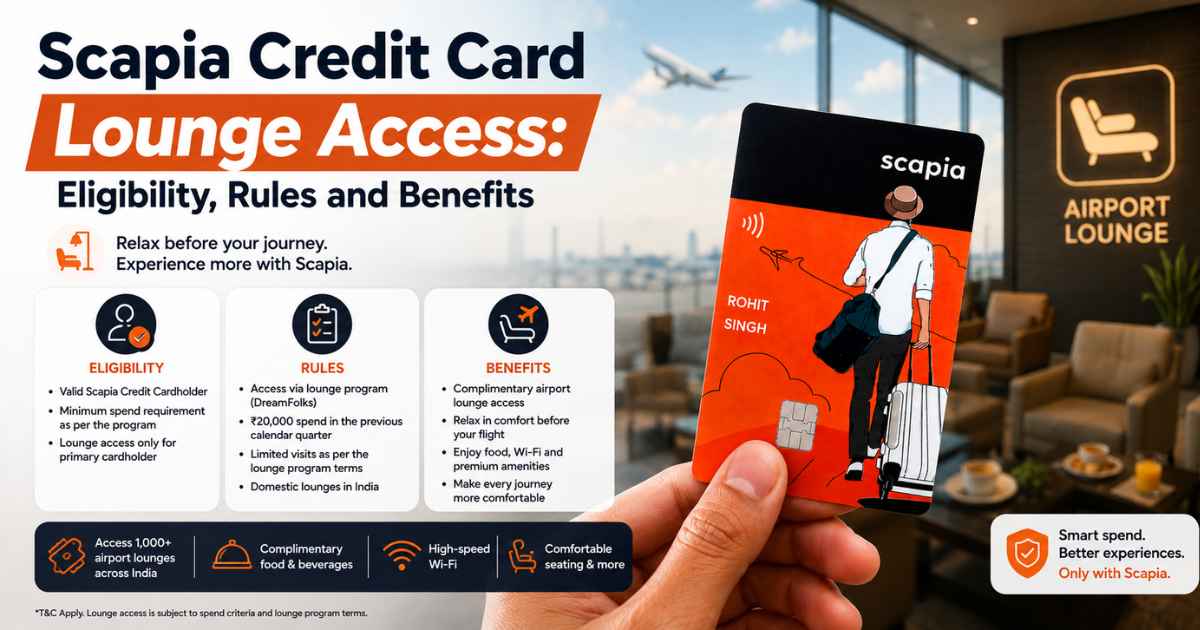 Scapia Credit Card Lounge Access: Eligibility, Rules and Benefits
