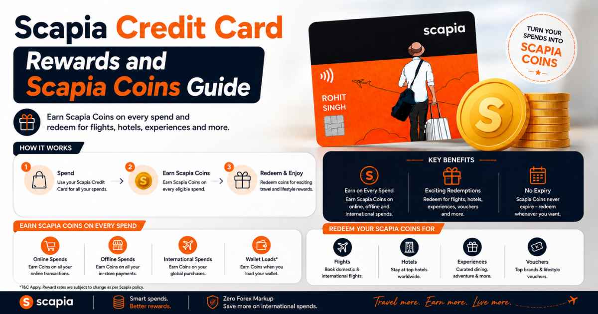 Scapia Credit Card Rewards and Scapia Coins Guide